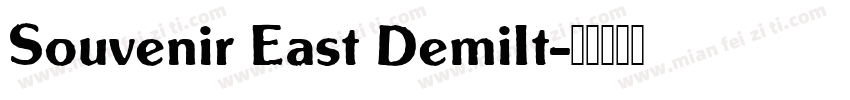 Souvenir East DemiIt字体转换
